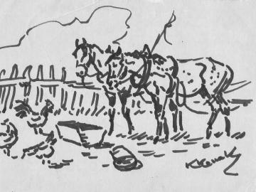 Karol-Kossak-pocztowka-recznie-malowana