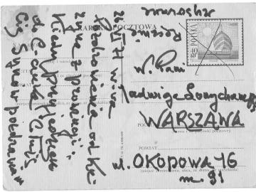 Karol-Kossak-rewers-pocztowki-autograf